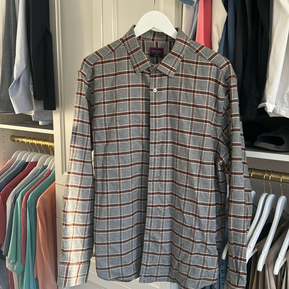 Men’s XL UNTUCKit flannel shirt